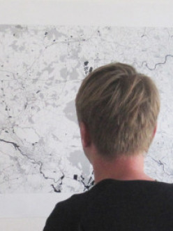map on wall